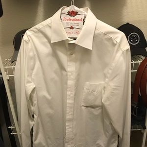Mens white dress shirt